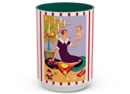 Art Deco Christmas Colorful Mugs (11oz, 15oz)