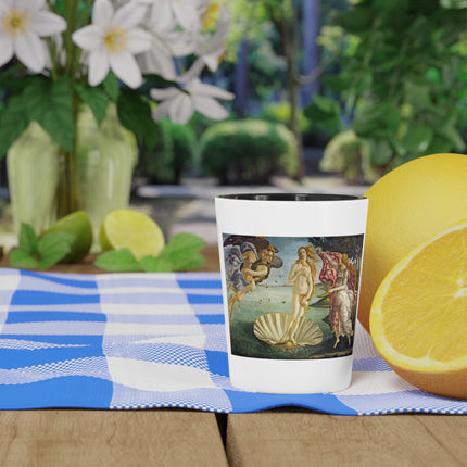 Birth of Venus by Sandro Botticelli Ceramic Shot Glass