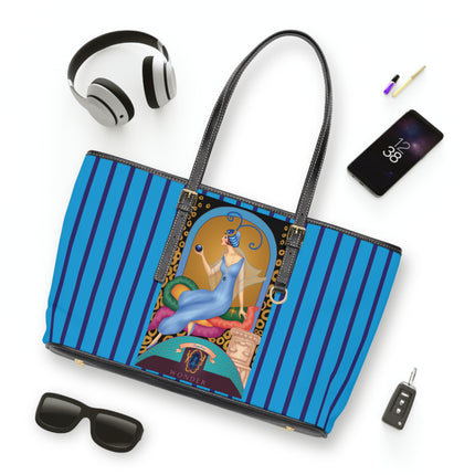 September & Sapphire (from the Gem Series) by Sofia Chiostri PU Leather Shoulder Bag