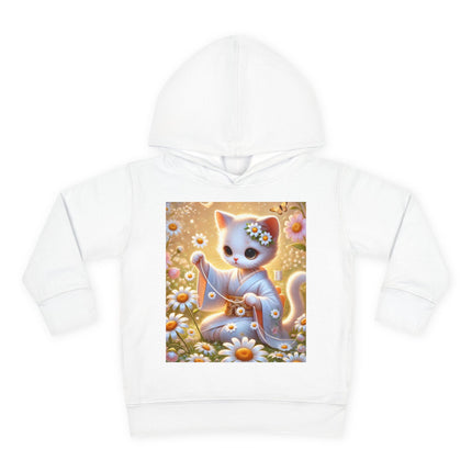 Daisy Chain Whimsy Toddler Pullover Fleece Hoodie