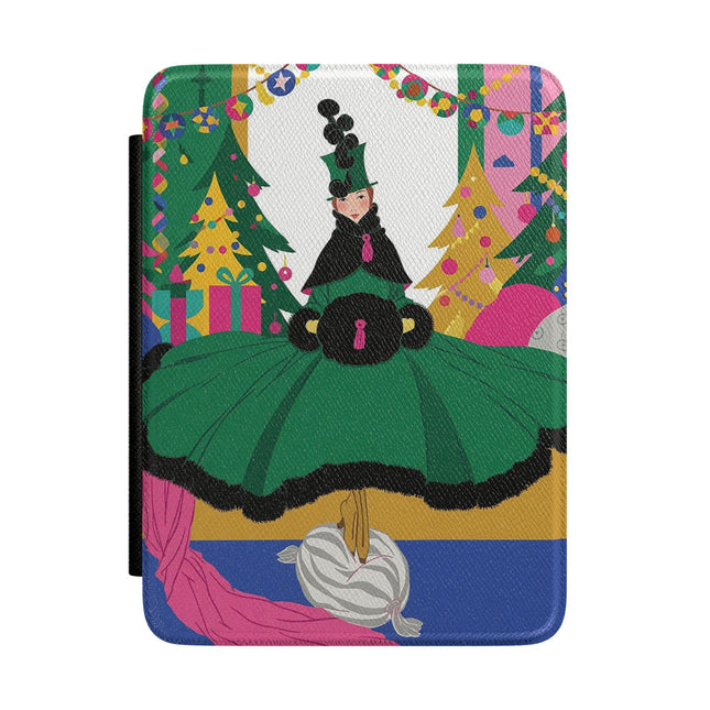 🎄🎁 The Emerald Christmas Belle Kindle Case – Colorful Holiday Fashion Fantasy