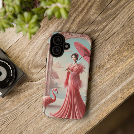 Petals, Porcelain, and Flamingos Phone Cases