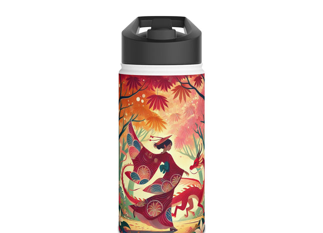 The Dragon Fairy’s Dance Stainless Steel Water Bottle, Standard Lid