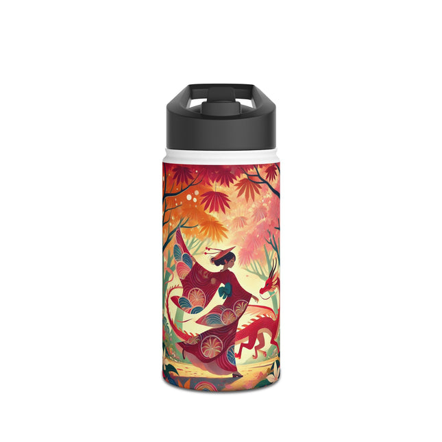 The Dragon Fairy’s Dance Stainless Steel Water Bottle, Standard Lid