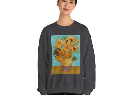 Vase with Twelve Sunflowers by Vincent Van Gogh Heavy Blend™ Crewneck Sweatshirt