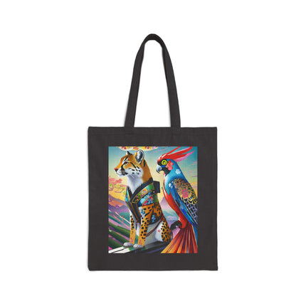 Cybernetic Duets Cotton Canvas Tote Bag