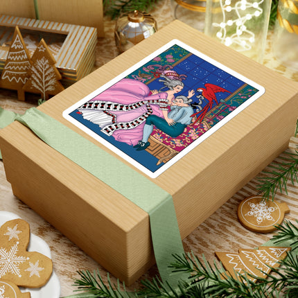 The Jealous Parrot by George Barbier Kiss-Cut Stickers (4 Sizes)