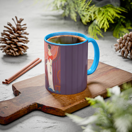 L’Entracte by Georges Lepape Colorful Mugs (11oz, 15oz)