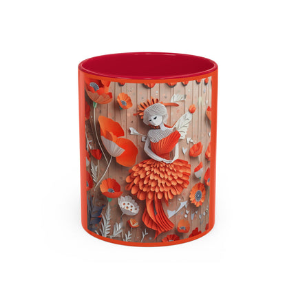 Poppy Fairy Colorful Mugs (11oz, 15oz)