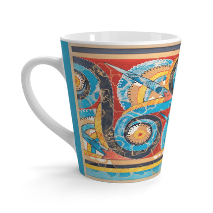 Reproduction of S-Spiral Frieze by Emile Gilliéron Latte Mug