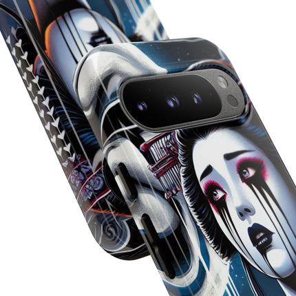 Geisha’s Black Ink Tears Phone Cases