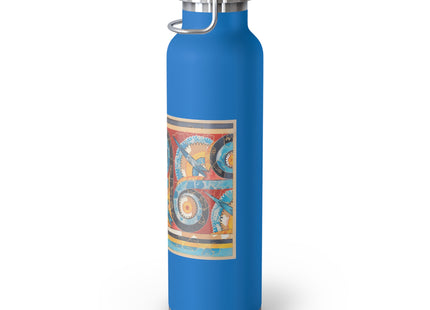 Reproduction of S-Spiral Frieze by Emile Gilliéron Copper Vacuum Insulated Bottle, 22oz