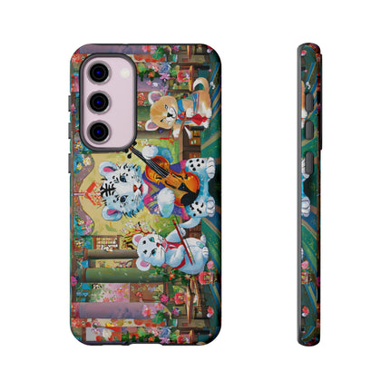 Melodies of the Snow Lion Cub Phone Cases