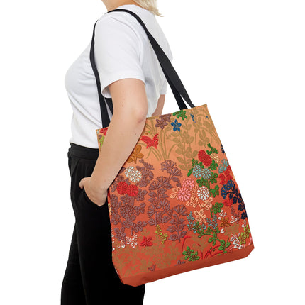 Japanese Flower Pattern by G.A. Audsley Tote Bag (AOP)
