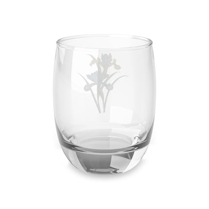 Spanish Iris botanical illustration by Pierre-Joseph Redouté Whiskey Glass