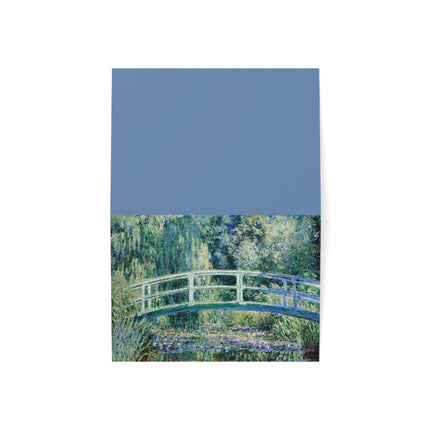 Water Lilies and Japanese Bridge by Claude Monet Greeting Cards (1, 10, 30, and 50pcs)