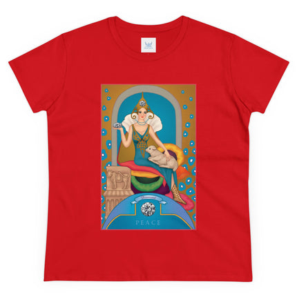 April & Diamond (from the Gem Series) by Sofia Chiostri Women's Midweight Cotton Tee