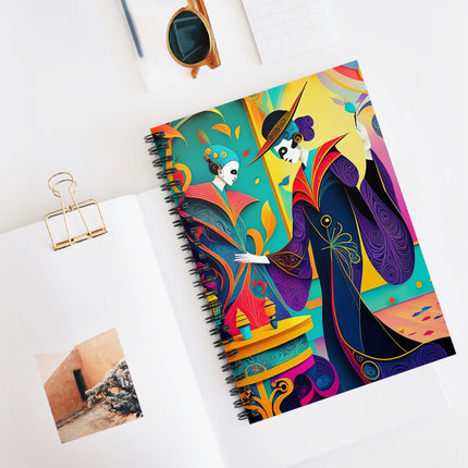 Phantoms of Elegance Spiral Notebook - Ruled Line