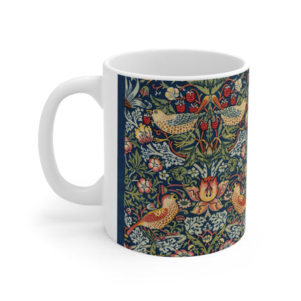 Strawberry Thief by William Morris Ceramic Mug 11oz