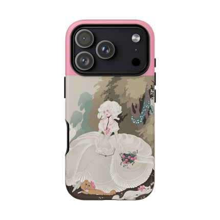Rococo Garden Reader Phone Case – Whimsical Elegance & Timeless Charm