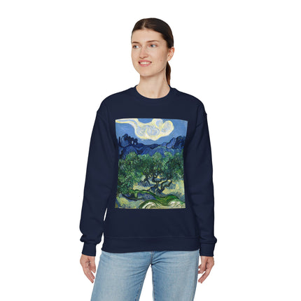 Olive Trees by Vincent Van Gogh Unisex Heavy Blend™ Crewneck Sweatshirt