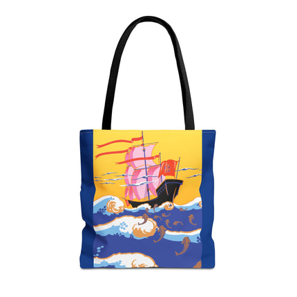Golden Seas and Whimsical Dreams Tote Bag (AOP)