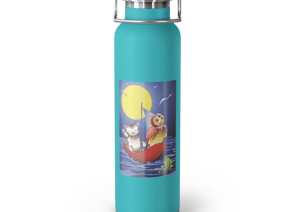 Embarking on a Moonlit Journey Copper Vacuum Insulated Bottle, 22oz