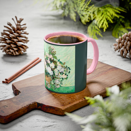 Roses by Vincent Van Gogh Colorful Mugs (11oz, 15oz)