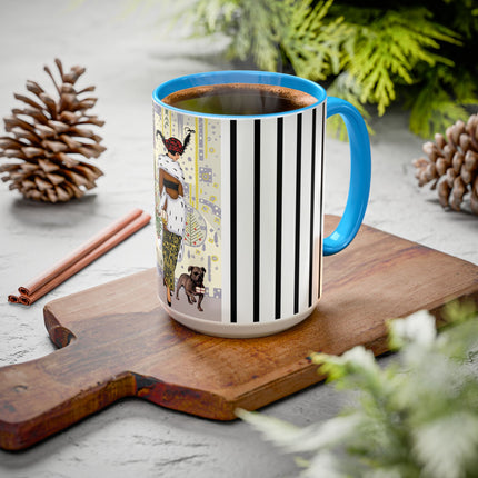 Wrapped in Elegance Colorful Mugs (11oz, 15oz)