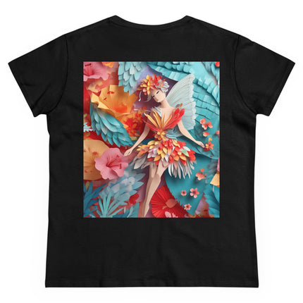 Hibiscus Fairy Women's Midweight Cotton Tee