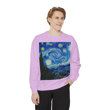 The Starry Night by Vincent Van Gogh Garment-Dyed Sweatshirt