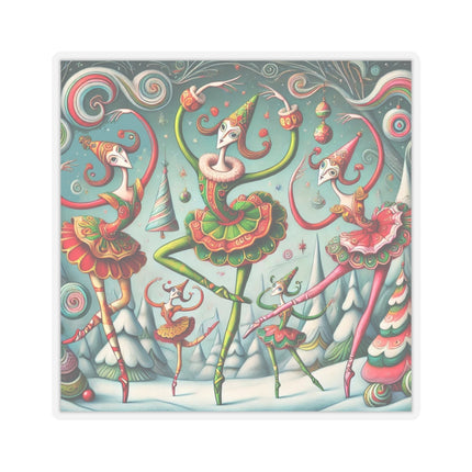 Christmas Ballet of the Absurd Kiss-Cut Stickers (4 Sizes)