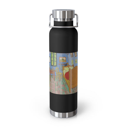 The Bedroom by Vincent van Gogh Copper Vacuum Insulated Bottle, 22oz