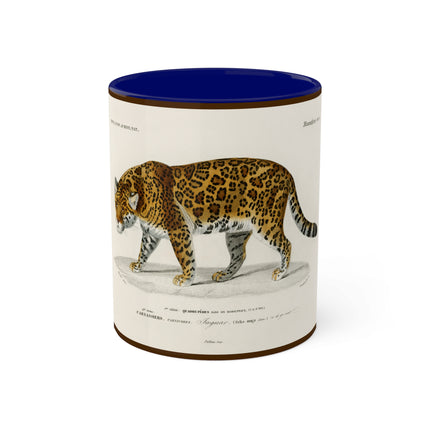 Jaguar by Charles Dessalines D' Orbigny Colorful Mugs, 11oz