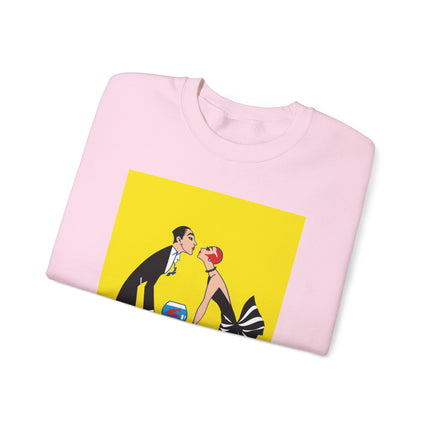A Moment of Elegance: A Passionate Embrace Amidst Golden Splendor Heavy Blend™ Crewneck Sweatshirt