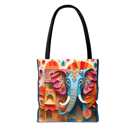 Elephant at an Autumn Festival Tote Bag (AOP)