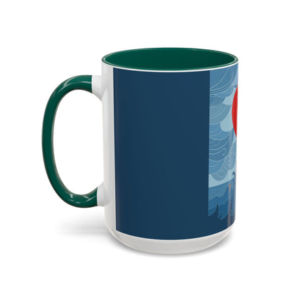 Siren of the Waves Colorful Mugs – Dramatic Sea Power & Bold Elegance