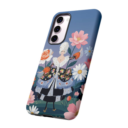 🌸🎀 The Grand Floral Promenade Phone Case – Art Deco Fashion Fantasy