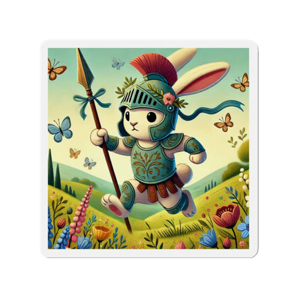 Rabbit Gladiator Die-Cut Magnets (5 Sizes)