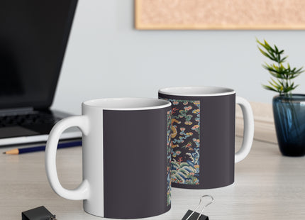 Rank Badge with Dragon with Deer Hooves Ceramic Mug 11oz