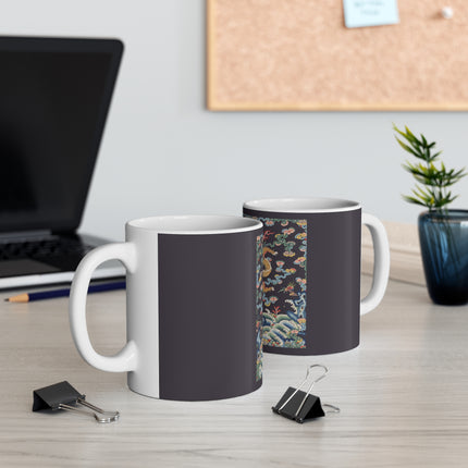 Rank Badge with Dragon with Deer Hooves Ceramic Mug 11oz