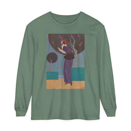 Les Lucioles by Charles Martin Garment-dyed Long Sleeve T-Shirt