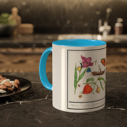 Natural History Ensemble, No. 17 by Anselmus Boëtius de Boodt Colorful Mugs, 11oz