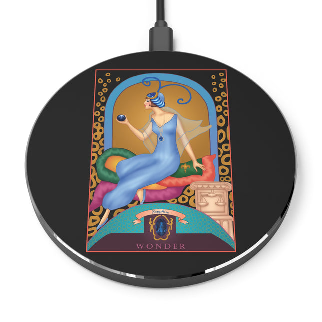 September & Sapphire (from the Gem Series) by Sofia Chiostri Wireless Charger