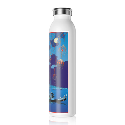 Fireworks in Venice by George Barbier Slim Water Bottle