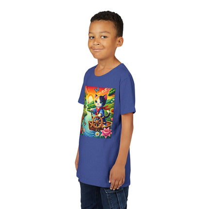 Sailor Kitten’s River Adventure Youth Short Sleeve Tee