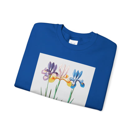 Blue Iris by Anselmus Boëtius de Boodt Heavy Blend™ Crewneck Sweatshirt