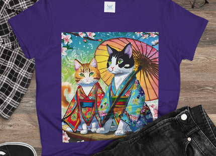 Kimono Kitties Cotton Tee