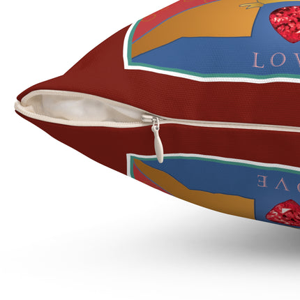 July & Ruby (from the Gem Series) by Sofia Chiostri Spun Polyester Square Pillow