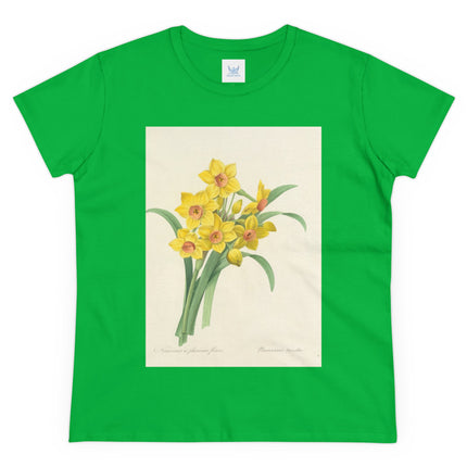 Choix des plus belles fleurs, Plate 052 by Pierre Joseph Redouté  Women's Midweight Cotton Tee